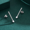 Wholesale Women's S925 Sterling Silver Geometric Diamond Earrings