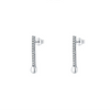 Wholesale Women's S925 Sterling Silver Geometric Diamond Earrings