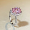 Wholesale Women's S925 Sterling Silver Geometric Diamond Ring With Electroplating