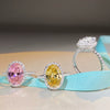 Wholesale Women's S925 Sterling Silver Geometric Diamond Ring With Electroplating