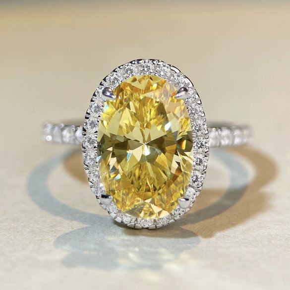 Wholesale Women's S925 Sterling Silver Geometric Diamond Ring With Electroplating
