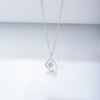 Wholesale Women's S925 Sterling Silver Geometric Diamond Zircon Cross Chain Necklace