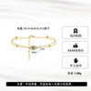 Wholesale Women's S925 Sterling Silver Geometric Double Layer Devil's Eye Bracelet With Electroplating