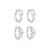 Wholesale Women's S925 Sterling Silver Geometric Earring With Electroplating Treatment