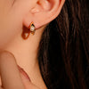 Wholesale Women's S925 Sterling Silver Geometric Earring With Electroplating Treatment