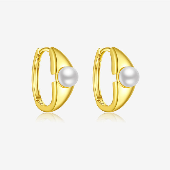 Wholesale Women's S925 Sterling Silver Geometric Earring With Electroplating Treatment