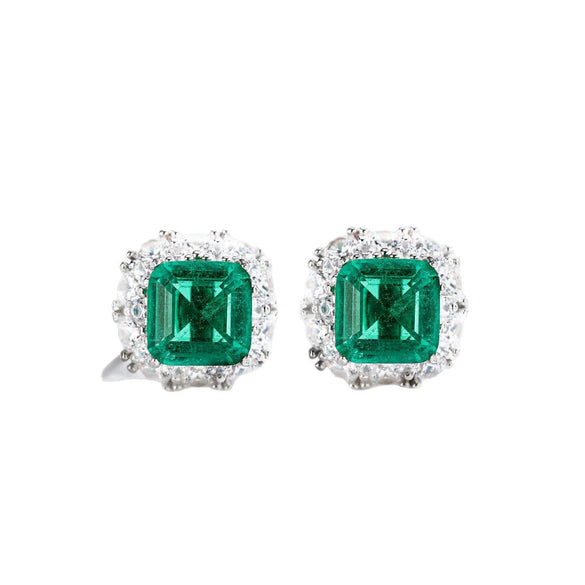 Wholesale Women's S925 Sterling Silver Geometric Earrings With Electroplating