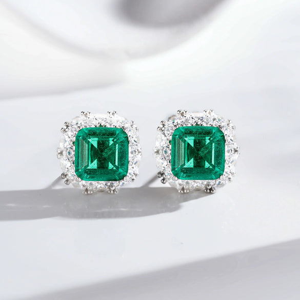 Wholesale Women's S925 Sterling Silver Geometric Earrings With Electroplating