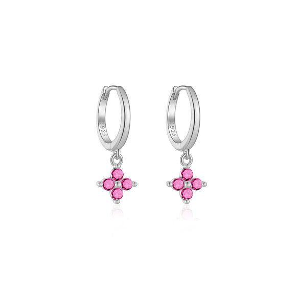 Wholesale Women's S925 Sterling Silver Geometric Earrings With Platinum Or 18K Gold Electroplating