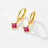 Wholesale Women's S925 Sterling Silver Geometric Earrings With Platinum Or 18K Gold Electroplating