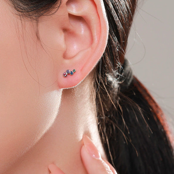 Wholesale Women's S925 Sterling Silver Geometric Earrings