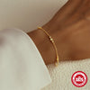 Wholesale Women's S925 Sterling Silver Geometric Electroplated Stacked Wear All Match Bracelet