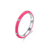 Wholesale Women's S925 Sterling Silver Geometric Enamel Ring