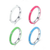 Wholesale Women's S925 Sterling Silver Geometric Enamel Ring