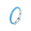 Wholesale Women's S925 Sterling Silver Geometric Enamel Ring