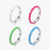 Wholesale Women's S925 Sterling Silver Geometric Enamel Ring