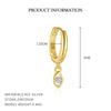 Wholesale Women's S925 Sterling Silver Geometric Eyes Earrings With Microinlaid Zircon