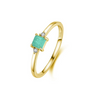 Wholesale Women's S925 Sterling Silver Geometric Gem Inlaid Necklace And Ring