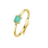 Wholesale Women's S925 Sterling Silver Geometric Gem Inlaid Necklace And Ring
