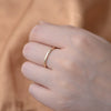 Wholesale Women's S925 Sterling Silver Geometric Goldplated Plain Ring