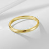 Wholesale Women's S925 Sterling Silver Geometric Goldplated Plain Ring