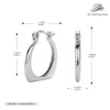 Wholesale Women's S925 Sterling Silver Geometric Hollow Ushape Electroplated Earrings Cold Style Ins Minimalist