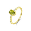 Wholesale Women's S925 Sterling Silver Geometric Inlaid Zircon Pigeon Red Color Treasure Ring