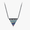 Wholesale Women's S925 Sterling Silver Geometric Inverted Triangle Ins Style Electroplated Necklace