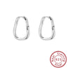 Wholesale Women's S925 Sterling Silver Geometric Irregular Plain Ring Earrings With Electroplating And Highend Design