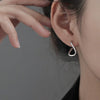 Wholesale Women's S925 Sterling Silver Geometric Irregular Plain Ring Earrings With Electroplating And Highend Design