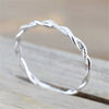 Wholesale Women's S925 Sterling Silver Geometric Knot Wrapping Ring With Electroplating