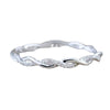 Wholesale Women's S925 Sterling Silver Geometric Knot Wrapping Ring With Electroplating