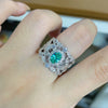Wholesale Women's S925 Sterling Silver Geometric Lace Ring With Italian Craft And Electroplating