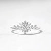 Wholesale Women's S925 Sterling Silver Geometric Light Hexagon Ring With Electroplating