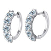 Wholesale Women's S925 Sterling Silver Geometric Light Luxury Elegant Simple Classic Moissanite Earrings With Electroplating