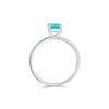 Wholesale Women's S925 Sterling Silver Geometric Light Luxury Single Diamond Ring