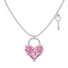 Wholesale Women's S925 Sterling Silver Geometric Light Luxury Style Necklace With Cut Powder Diamond Inlaid 8A Zircon And Cross Chain Electroplating