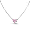 Wholesale Women's S925 Sterling Silver Geometric Light Luxury Style Necklace With Cut Powder Diamond Inlaid 8A Zircon And Cross Chain Electroplating