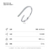 Wholesale Women's S925 Sterling Silver Geometric Lines Microinlaid Diamond Ring