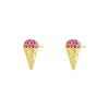 Wholesale Women's S925 Sterling Silver Geometric Lips Micropaved Zircon Earrings Light Luxury Style