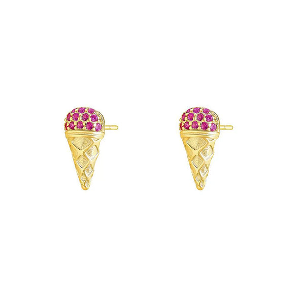 Wholesale Women's S925 Sterling Silver Geometric Lips Micropaved Zircon Earrings Light Luxury Style