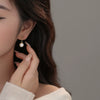 Wholesale Women's S925 Sterling Silver Geometric Long Tassel Ear Drop Earrings French Retro Style Electroplated