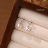 Wholesale Women's S925 Sterling Silver Geometric Long Tassel Ear Drop Earrings French Retro Style Electroplated