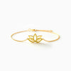 Wholesale Women's S925 Sterling Silver Geometric Lotus Bracelet With Electroplating
