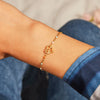 Wholesale Women's S925 Sterling Silver Geometric Love Bracelet With Epoxy Enamel And Electroplating