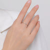 Wholesale Women's S925 Sterling Silver Geometric Micro Inlaid Adjustable Open Ring