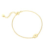Wholesale Women's S925 Sterling Silver Geometric Microinlaid Zirconia Minimalist Bracelet