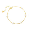 Wholesale Women's S925 Sterling Silver Geometric Microinlaid Zirconia Minimalist Bracelet