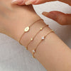Wholesale Women's S925 Sterling Silver Geometric Microinlaid Zirconia Minimalist Bracelet