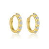 Wholesale Women's S925 Sterling Silver Geometric Micropaved Minimalist Light Luxury Earrings